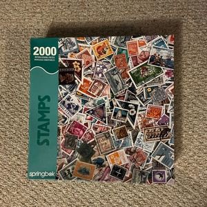 Springbok 2,000 piece puzzle. Vintage stamps from around the world 🌎 . GUC